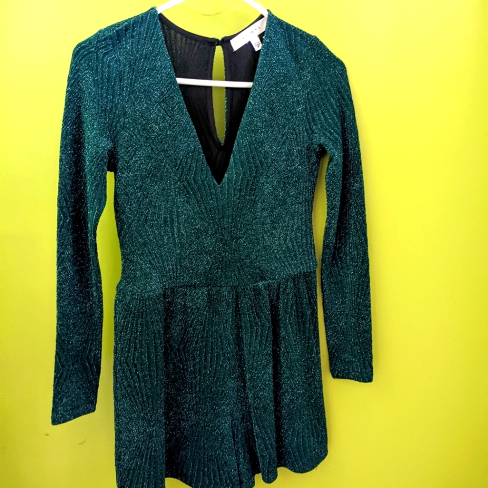 Small knit sparkly romper.